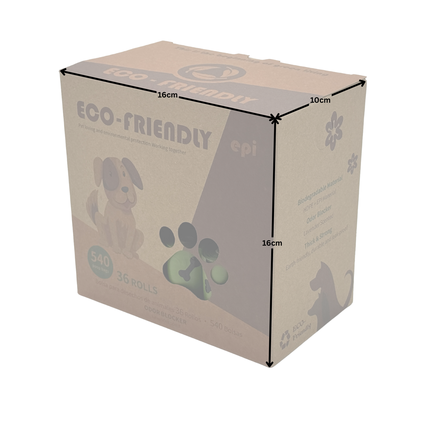 36 rolls / 540 bags / 9 months Biodegradable Leak-Proof Dog Poop Bags – Hazmat-Level Protection for Your Hand, Your Hands Stay Clean, Your Walks Stay Classy