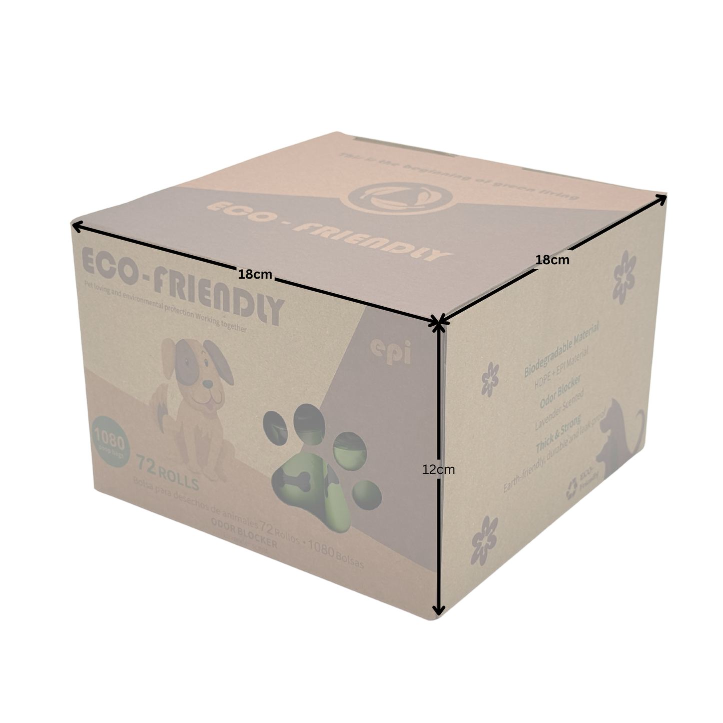 72 Roll / 1080 bags / 18 months Biodegradable Leak-Proof Dog Poop Bags – Hazmat-Level Protection for Your Hand, Your Hands Stay Clean, Your Walks Stay Classy