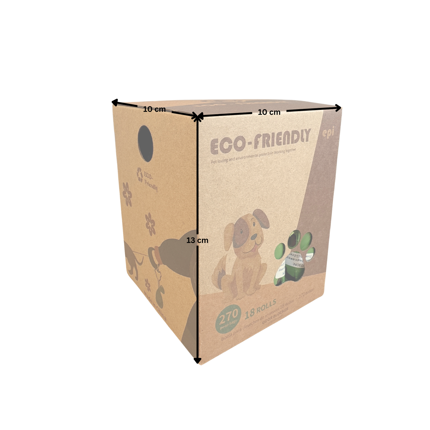 18 rolls / 270 bags / 4 months Biodegradable Leak-Proof Dog Poop Bags – Hazmat-Level Protection for Your Hand, Your Hands Stay Clean, Your Walks Stay Classy