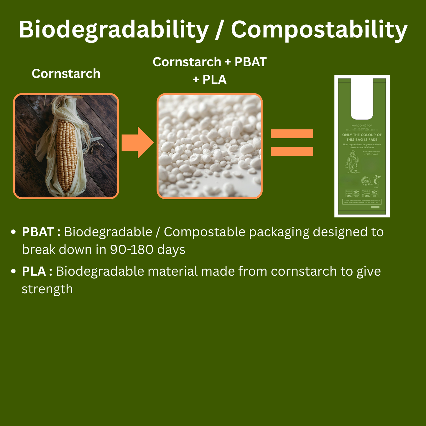 1080 Bags (72 Rolls) Tie Handle Certified Compostable (EN 13432) Biodegradable, 3kg Load Strength, Extra Thick & Leak Proof